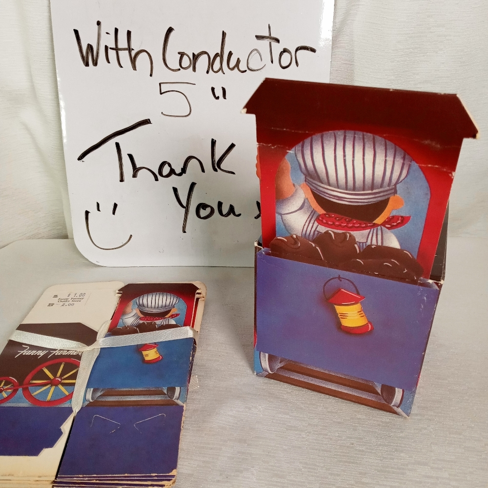Lot (10) RARE VINTAGE TRAIN Fanny Farmer Candies cardboard folding candy Boxes. - Picture 10 of 13